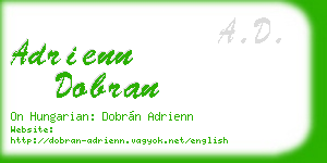 adrienn dobran business card